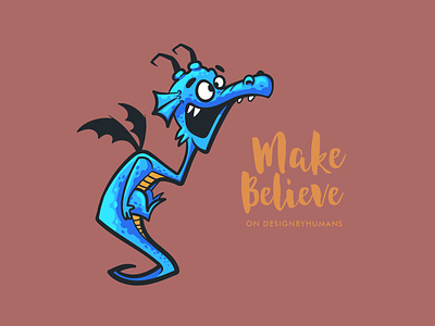 Make Believe believe blue cartoon challenge dragon fantasy illustration kids story
