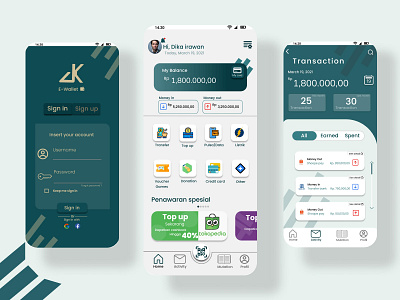 E-Wallet aplication design app designer uidesign uiux wallet wallet ui walletapp wallets