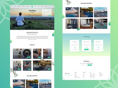 Website Concept for Spa and Wellness