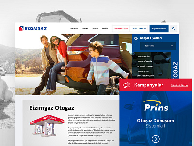 Bizimgaz Otogaz auto car car kit design homepage interface design turk turkish ui uidesign uidesigner uxdesigner web design website