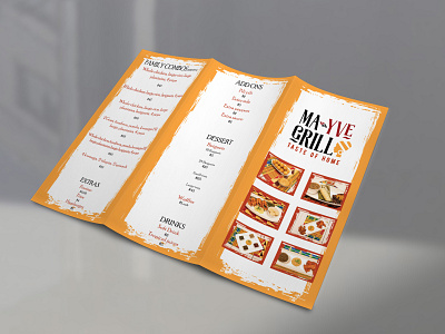 Grill Brochure branding brochure design food menu restaurant