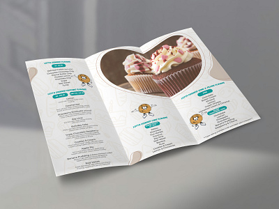 The Sweet Shop bakery branding brochure design menu restaurant sweet