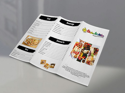 The Atla Menu branding brochure design food menu restaurant