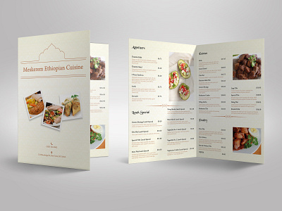 The Minimal Brochure branding brochure design food menu minimal restaurant