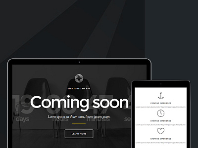 Sirius - Responsive Comming Soon Template comming soon html5 sirius template themeglaze under construction