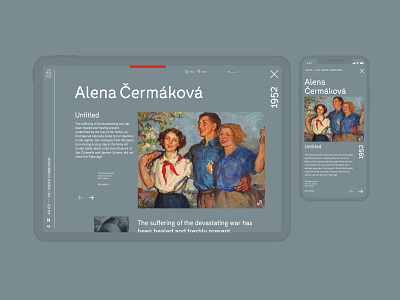 An Interactive Guide to the Czech art history art art direction art history creative cultural history history app illustration minimal sideproject timeline web webdesign website website concept