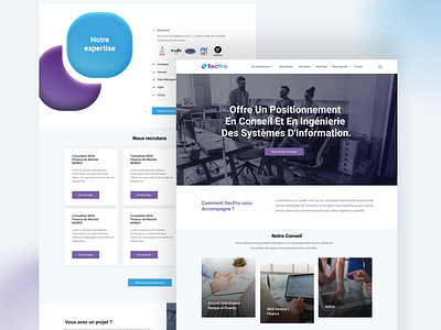 ItecPro Website adobexd branding clean design minimal responsive ui ux webdesign website