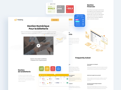 Landing page Ticketing Design