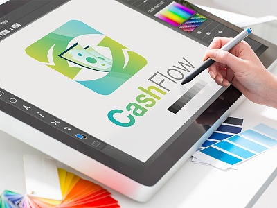 Logo Cash Flow cash flow illustration logo money vector