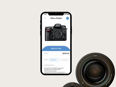 App E-commerce Camera iosdesigner iphonex mobileapp