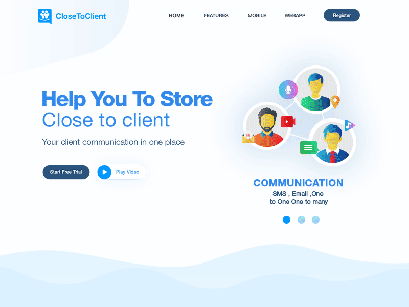 Landing Page CRM Animation