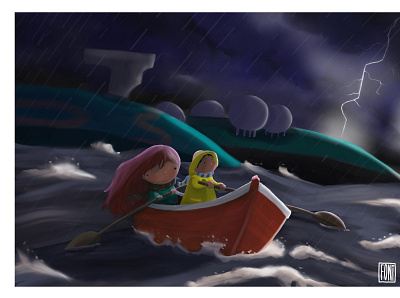 Mar brava childrens book childrens illustration digitalart illustration procreate