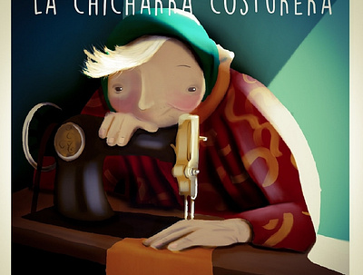 La chicharra costurera artwork childrens illustration digitalart illustration procreate