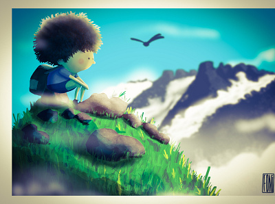 Viquina artwork asturias asturias paraíso natural asturias paraíso natural childrens illustration corquieu corquieu digitalart procreate