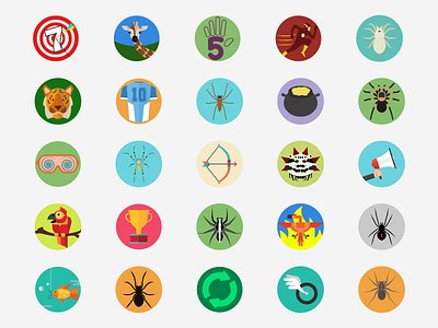 Achievement Icons - Spider Solitaire