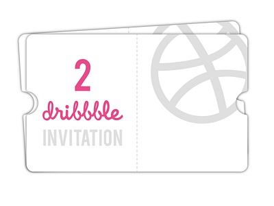 2 Dribbble invitation