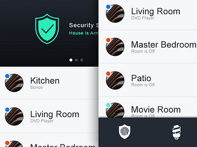 Resi Ui Redesign app home iphone smart house ui