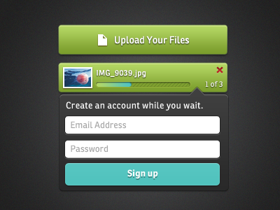 File Upload Concept account button progress progress bar ui upload ux