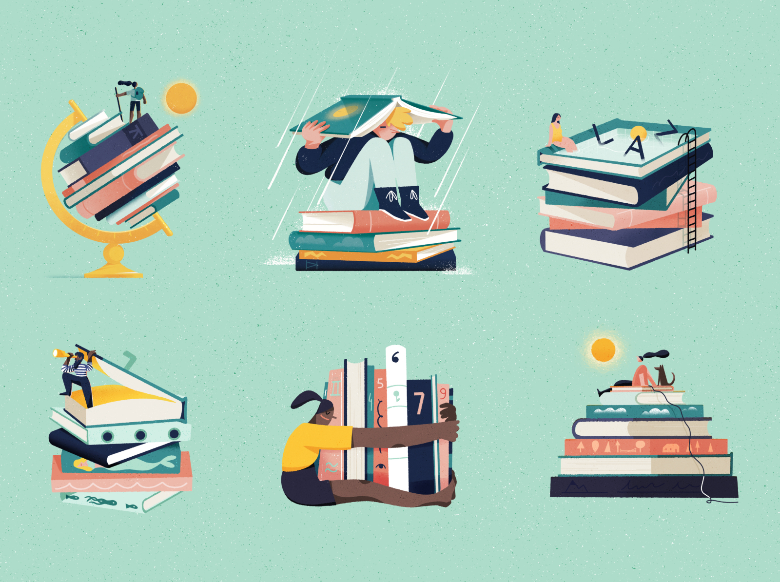 Bookfinder by Folio Illustration Agency on Dribbble