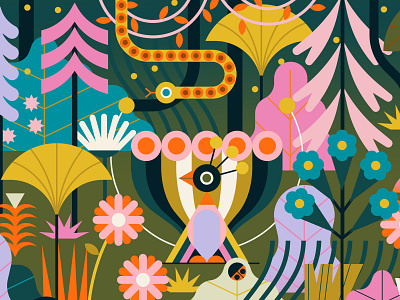 Z by HP animals character digital fantasy folioart forest illustration nature owen davey software