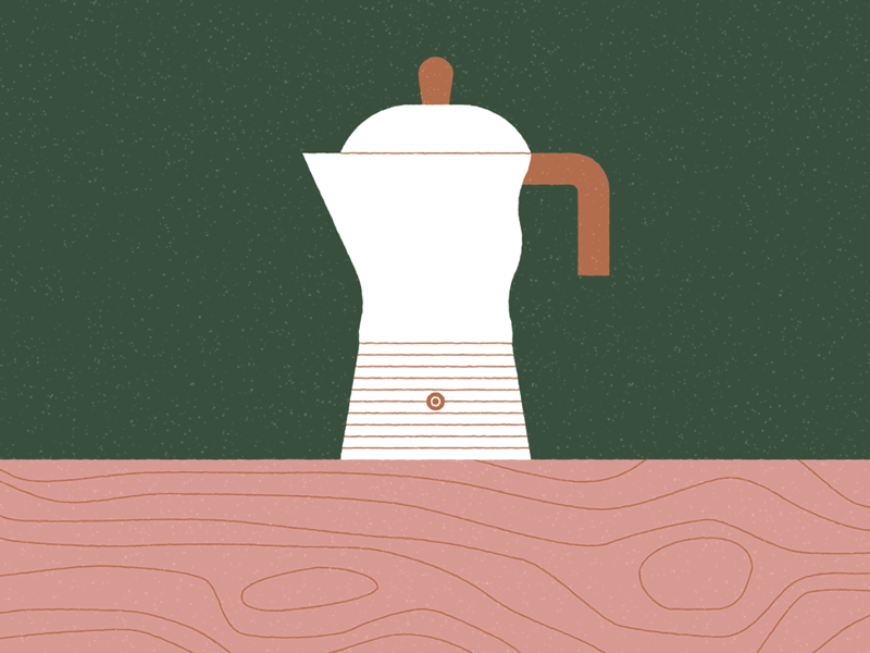 Coffee animation coffee digital folioart gif illustration line monday texture