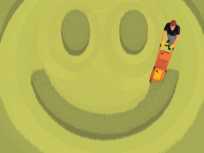 Happiness conceptual digital editorial emoji folioart illustration stephan schmitz