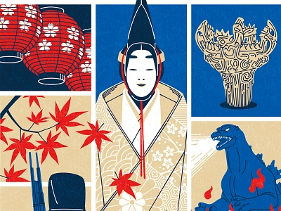 Cultural Expo character culture digital editorial folioart illustration japan kouzou sakai line travel