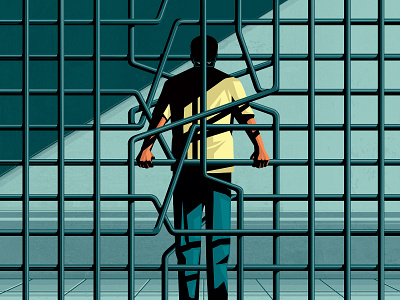 Culprit or Victim character conceptual digital editorial folioart illustration stephan schmitz