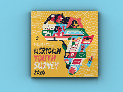 African Youth Survey africa digital editorial folioart illustration infographic muti people vector youth