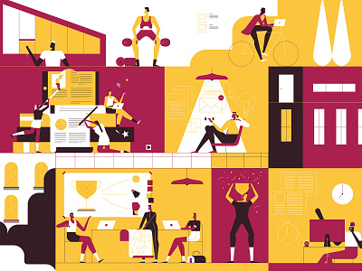 Business by Folio Illustration Agency on Dribbble