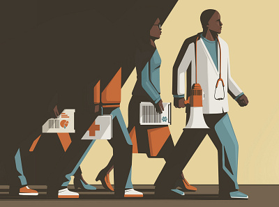 Health Disparities conceptual digital editorial folioart health illustration medical stephan schmitz