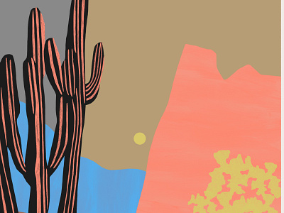Vinyl abstract billy clark digital folioart illustration landscape pattern