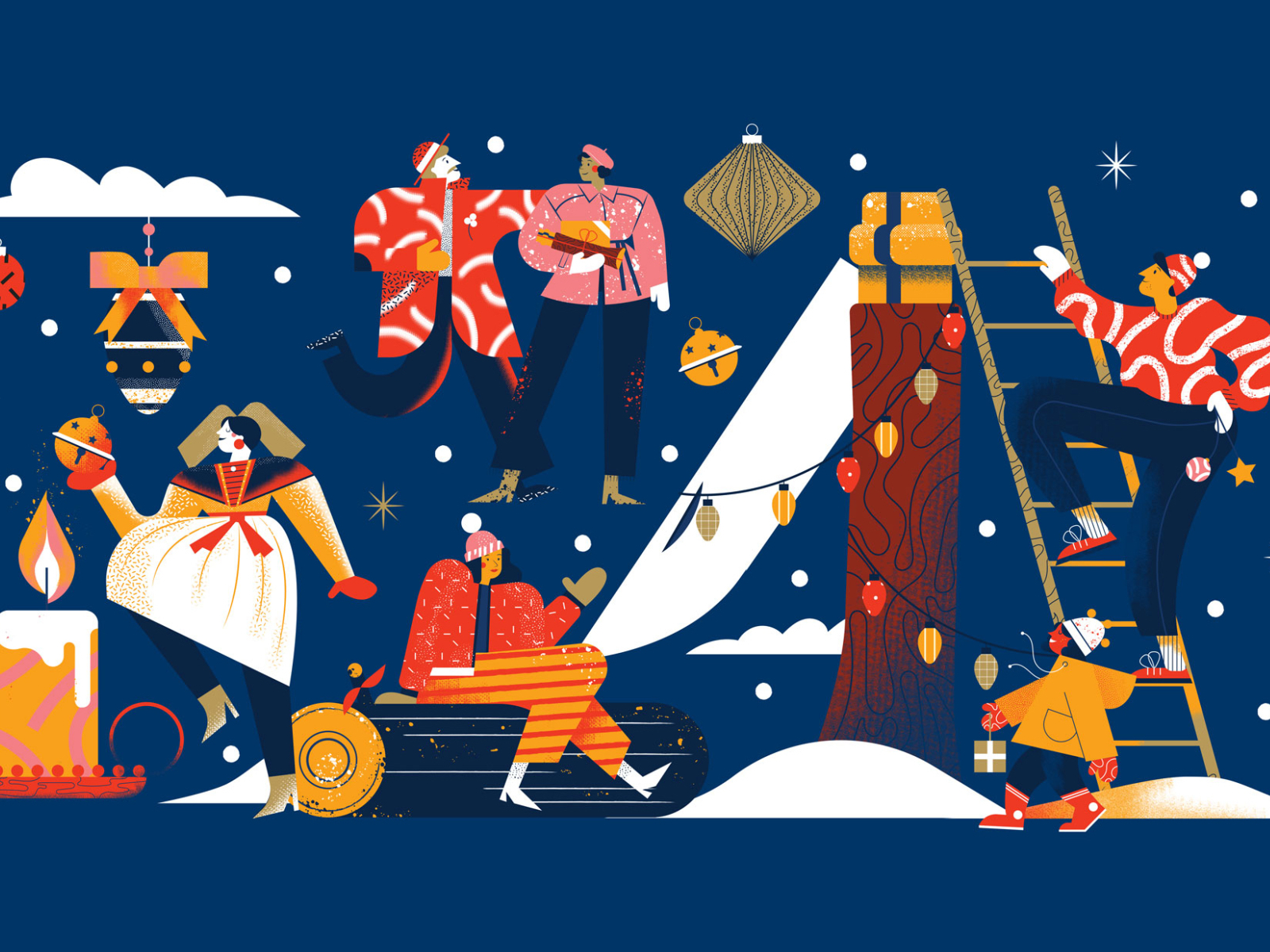 Festive Season by Folio Illustration Agency on Dribbble