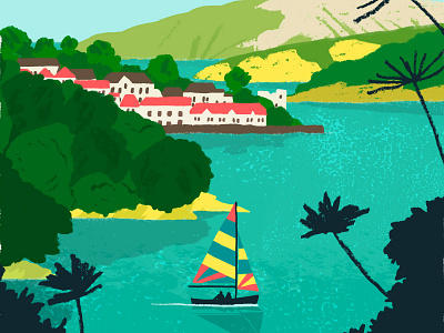 Fowey digital illustration