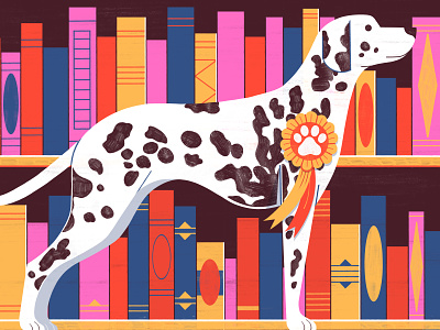Top Ten Dogs In Fiction books digital dog editorial folioart illustration michael driver publishing