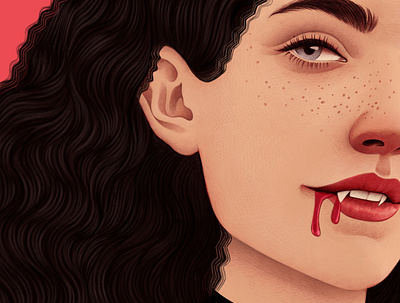 The Lost Girls book cover digital fantasy folioart illustration portrait publishing vampire
