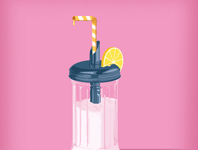 Lemonade conceptual digital drink editorial folioart illustration stephan schmitz summer