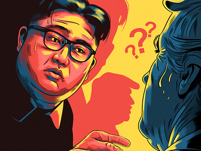 Kim Jong Un alexander wells conceptual digital folioart illustration politics portrait