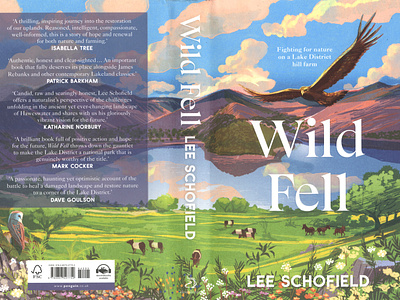 Wild Fell alex green book cover digital folioart illustration landscape nature texture wildlife