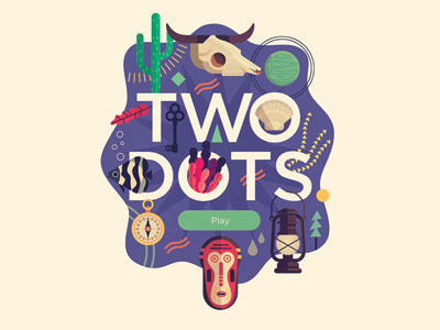 Two Dots App Title advertising agency apps digital illustration two dots vector