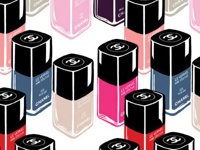 Chanel Le Vernis ad campaign advertising agency beauty chanel editorial fashion illustration