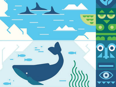 Alaska Inside advertising agency design digital icon illustration vector