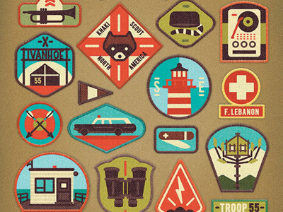 Moonrise Kingdom Icons digital icons illustration