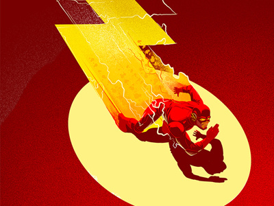 Flash comic illustration superhero