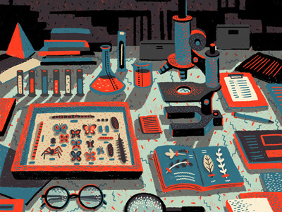 Science editorial illustration