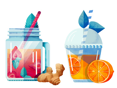 Smoothie delicious food fruit huffington post icons illustration