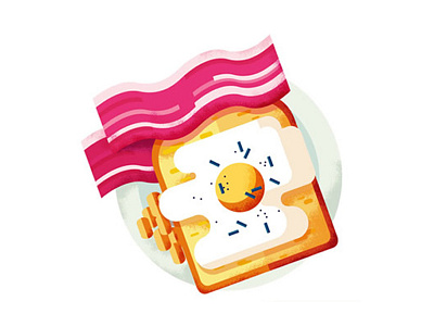 Maite Franchi - Folio advertising art bacon breakfast design digital eggs food illustration toast
