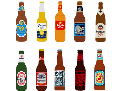 Beer art beer branding design digital drink iconography icons illustration packaging