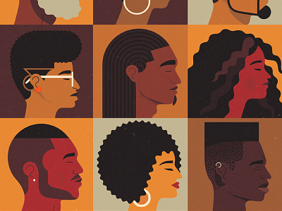 The Blake School, Cyrus Magazine Winter 2017 afro art barbering cover design editorial graphic illustration portrait