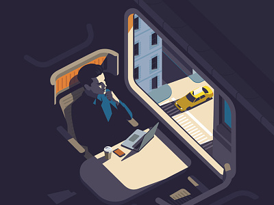 Train Seat Man digital graphic illustration person taxi train transport vector
